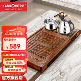 金灶（KAMJOVE）全自动上水功夫茶具套装 茶道泡茶壶 鸡翅木茶盘套装茶台R-350A 搭配泡茶壶K9