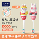 英格翰儿童牙刷1-3-6岁-12宝宝牙刷软毛牙膏儿童幼儿园护齿呵护乳牙防滑