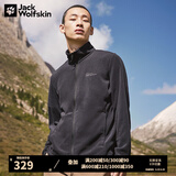 Jack Wolfskin狼爪抓绒衣男经典款春季款户外抓绒服防风加厚保暖抓绒外套 5032751-6000/黑色 L 180/100A