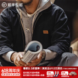 马登工装星际穿越底特律猎装夹克男春季J001美式帆布巴恩风翻领外套 黑色 XL