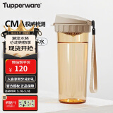 特百惠（Tupperware）茶韵500ML塑料杯 男女学生夏季运动水杯子大容量520送礼物 奶茶棕