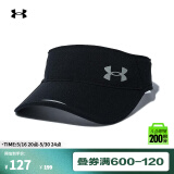 安德玛（UNDERARMOUR）Iso-chill Launch男子凉感梭织跑步遮阳帽1361563 黑色001 均码