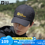 Jack Wolfskin狼爪运动帽男帽女帽春夏时尚户外旅行登山休闲棒球帽遮阳帽 1900673-6350/深灰色 均码