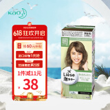 花王（KAO）泡泡染发剂liese莉婕植物泡沫染发膏家用原装进口 英国灰咖棕