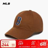 MLB帽子男女软顶棒球帽虞书欣明星同款运动鸭舌帽3ACP6601N-43BRD-F