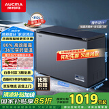 澳柯玛（AUCMA）312升家用减霜大容量商用冷藏柜冷冻柜超低温电子控温卧式冰箱 一级能效BC/BD-312DHX 以旧换新