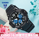 卡西欧（CASIO） 男表女表卡西欧手表男女情侣表学生时尚运动表太阳能双显电子表 MCW-100H-1A2VDF多啦A梦
