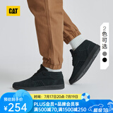 CAT卡特休闲鞋男士CODE系列户外百搭中帮鞋拼色板鞋休闲靴 黑色 39