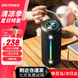 雷登（OHAYO）X10 Ultra音响蓝牙音箱 40W大功率音量超重低音炮户外防水迷你小钢炮便携式随身骑行音响 黑色
