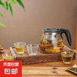 【买一送一亏本冲量】茶杯耐热加厚泡茶壶茶具套装茶水分离大容量 【亏本冲量】加厚一壶四杯套装