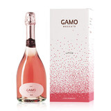 卡伯纳 意大利原瓶进口卡摩GAMO莫斯卡托桃红起泡酒气泡葡萄酒无香槟杯 单支桃红（礼盒装）