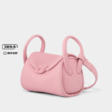 古良吉吉猪猪枕头包中号真皮女包单肩包斜挎包包2025新品女 甜莓粉