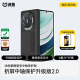 决色【销量TOP】适用华为Matex6手机壳真皮中轴华为Matex5凯夫拉保护套芳纶纤维磁吸全包蒙德里安 双奢-蒙德里安·平衡(中轴款)丨强劲磁吸 MateX5/典藏款 【赠前屏壳全包保护】