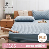 La Torretta床笠单件A类全棉水洗棉防水床罩床垫保护套夹棉隔尿 蓝180*200cm