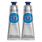 欧舒丹护手霜润肤甜蜜樱花乳木果玫瑰滋润女士礼盒冬天手膜节日礼物套装 30ml 2支 乳木果