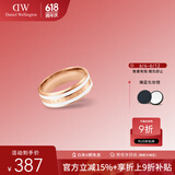 丹尼尔惠灵顿（DanielWellington）dw戒指女首饰绸缎白玫瑰金情侣对戒生日礼物送女友DW00400043