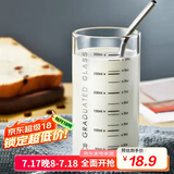 喜碧（Scybe）玻璃杯 牛奶杯耐热玻璃杯带刻度水杯果汁杯早餐牛奶杯朗尼300ml