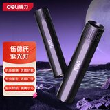 得力（deli）紫光灯鉴定伍德氏灯果蔬猫藓检测灯紫外线390验烟防伪验钞笔手电