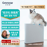 吉若奥Ginnoair KJ420F宠物除异味空气净化器 吸猫毛除臭除猫砂盆臭味猫狗异味除菌防过敏静音 宠物家庭 KJ420净化器（配铜离子版宠物除异味滤网）
