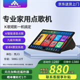 音王InAndOn点歌机家庭ktv四合一内置混响一体机卡拉ok5合1点唱机 17.3寸便携式一体机 500GB