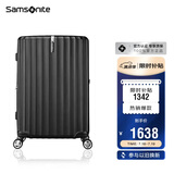 新秀丽（Samsonite）行李箱25英寸拉杆箱竖条纹大容量旅行箱包托运密码箱黑色GU9