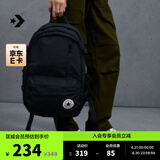 匡威（Converse）官方 Straight Edge男女休闲简约双肩包书包10021138 10021138-A01/黑色 OSFA