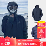 骆驼（CAMEL）三防冲锋衣户外登山服防风防水防污三合一运动外套 AD12263514Y,羽绒内胆,深蓝男女 L
