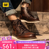 CAT卡特马丁靴工装鞋男鞋新复古回潮机车靴P7049/P712950/P712947 深棕P712950 40