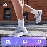 adidas adizero RC 4训练备赛竞速轻盈薄底日常体测跑鞋阿迪达斯   白色/黑色/浮点灰   42