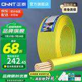 正泰（CHNT） 电线电缆 BVR国标家装空调多股软线铜芯铜线照明电源线 2.5平方（黄绿双色-地线/100米）