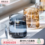 摩登主妇高级感玻璃杯家用啤酒杯女酒杯水杯高颜值威士忌杯子 威士忌酒杯（混色各1）- 250ml