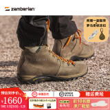 赞贝拉（zamberlan）意大利手工鞋GTX全袜套防水鞋罗密亚徒步鞋轻装户外城市休闲男326 Brown（尺码建议比运动鞋大1码） 42 （尺码建议比运动鞋大1码）