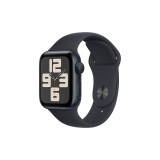 Apple Watch SE  智能手表GPS款40毫米午夜色铝金属表壳午夜色运动型表带S/M 健康电话手表MR9X3CH/A
