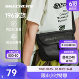 斯凯奇小型邮差包新款单肩包斜挎包休闲防泼水通勤百搭时尚舒适
