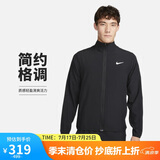 耐克NIKE男夏季立领夹克外套速干 健身训练 运动休闲 FB7500-010黑M