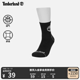 添柏岚（Timberland）官方中性长袜新款户外休闲舒适透气|A2Q4K A2Q4K001/黑色 M