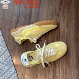 回力四季轻便系带透气德训女鞋2025秋季新款时尚运动休闲小白鞋女款 黄色CC-1 36 【脚胖脚宽请拍大一码】