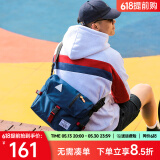 ACROSS邮差包男士斜挎包上班通勤包学生大容量单肩包旅行挎包女相机包包 深蓝