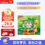 亨氏（Heinz）宝宝婴儿辅食水果苹果香芒香蕉黑加仑各3种口味果汁泥套装 120g*6