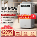 IAM空气净化器500F Pro 升级款除醛除螨除雾霾 电场杀菌 消毒净化  智能数显  轻音 家用净化器 （M8 mini版）旗舰款