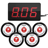 剑涛无线呼叫器餐厅茶楼饭店咖啡厅足浴银行网吧呼叫系统呼叫铃服务铃 一主机5个呼叫器