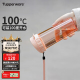 特百惠（Tupperware）茶韵500ML塑料杯 男女学生便携夏季水杯子大容量办公用 粉色
