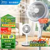 美的（Midea）空气循环扇电风扇落地扇立式轻音节能家用风扇低噪大风量转页扇卧室宿舍摇头循环轻羽扇国家补贴 【整屋循环 四季可用】FGA24TS