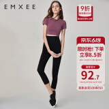 嫚熙（EMXEE）孕妇打底裤春秋裤孕妇托腹安全裤弹力休闲修身怀孕期外穿孕妇裤 黑色-适合18℃~30℃ XL