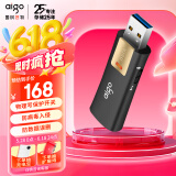 爱国者（aigo）128GB USB3.2 U盘 L8302写保护 黑色 防病毒入侵 防误删