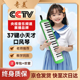 奇美37键小天才教学推荐口风琴（绿色、EVA轻便硬包、配吹奏说明）