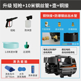 图耐得 高压洗车机家用220v洗车器水泵全自动清洗机水枪刷车机 700W 升级-短枪+10米钢丝管+铜接