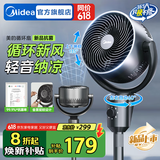 美的（Midea）空气循环扇电风扇落地扇家用摇头台式桌面两用电扇可拆洗节能立式轻音轻羽毛扇宿舍低噪台扇 【香薰驱蚊 99.9抗菌率】重磅新品GAI24KL