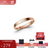丹尼尔惠灵顿（DanielWellington）dw戒指女男 经典玫瑰金情侣对戒 生日礼物送女友男生礼物送男友 48号 DW00400015 玫瑰金