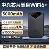 疆讯随身wifi6【送1500G】支持5G 4G设备免插卡移动随行无限便携式无线网卡全国通用流量2025款路由器 新款【无需预存】【增强版wifi6+】【中兴芯片】 2025款适用中兴联想华为等设备